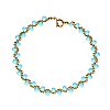 18CT GOLD TURQUOISE BRACELET at Ross's Online Art Auctions