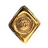 CHANEL RHOMBUS GOLD TONE BROOCH at Ross's Online Art Auctions