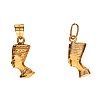 TWO HIGH CARAT GOLD EGYPTIAN PENDANTS at Ross's Online Art Auctions