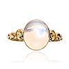 GOLD MOONSTONE RING at Ross's Online Art Auctions