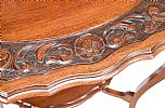 EDWARDIAN CARVED MAHOGANY LAMP TABLE at Ross's Online Art Auctions