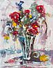 STILL LIFE VASE OF FLOWERS by Angelina Raspel at Ross's Online Art Auctions