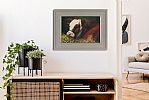 COW IN A STABLE by Keith Glasgow at Ross's Online Art Auctions