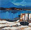 LAKE REFLECTIONS, CASHEL, CONNEMARA by J.P. Rooney at Ross's Online Art Auctions