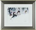 HORSE RACING ON A FROZEN LAKE by Kenny Hayes at Ross's Online Art Auctions
