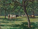 CATTLE SURREY by Janet Fisher at Ross's Online Art Auctions