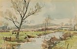 RIVER IN THE GLENS by Frank McKelvey RHA RUA at Ross's Online Art Auctions