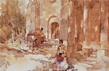 GIRLS IN THE SHADE by Sir William Russell Flint RA at Ross's Online Art Auctions