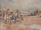ON THE BEACH by Gladys Maccabe HRUA at Ross's Online Art Auctions