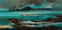 THE DARK MOURNES SWEEP DOWN TO THE SEA by J.P. Rooney at Ross's Online Art Auctions