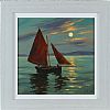 RED SAILS by Donal McNaughton at Ross's Online Art Auctions