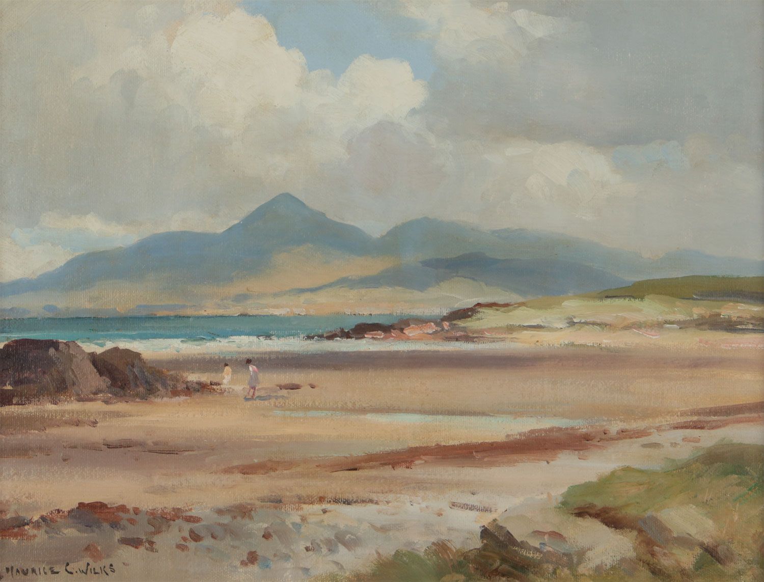 AT ROSSGLASS NEAR TYRELLA, COUNTY DOWN by Maurice Canning Wilks ARHA RUA at Ross's Online Art Auctions