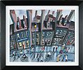 BUSY STREET SCENE by John Ormsby at Ross's Online Art Auctions
