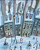 TALL CHIMNEYS SNOWSCENE by John Ormsby at Ross's Online Art Auctions