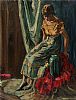 SEATED LADY by Maurice Canning Wilks ARHA RUA at Ross's Online Art Auctions