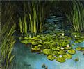WATER LILLIES, MOUNT STEWART GARDENS by Barry Williamson at Ross's Online Art Auctions