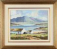 DONEGAL COTTAGES by Nigel Allison at Ross's Online Art Auctions