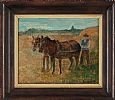 PLOUGHING by Ronald Ossary Dunlop RA at Ross's Online Art Auctions