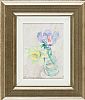 SPRING FLOWERS IN A BOTTLE by Con Campbell at Ross's Online Art Auctions