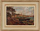 BOATS AT CONCARNEAU, FRANCE by Irish School at Ross's Online Art Auctions
