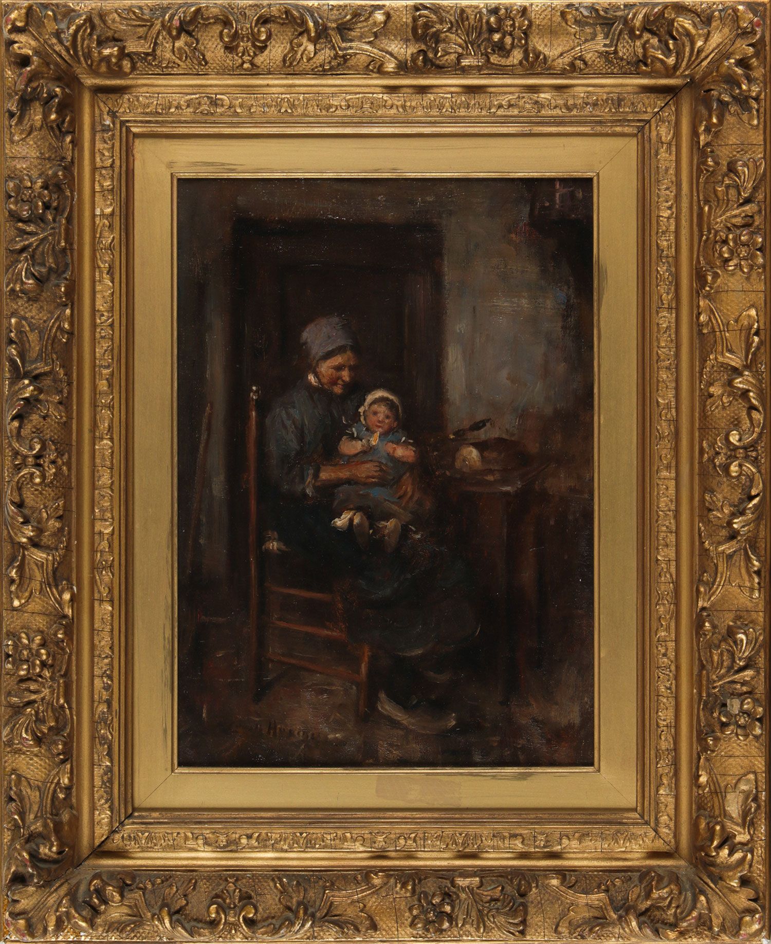 MOTHER & CHILD by Robert Gemmell Hutchinson at Ross's Online Art Auctions