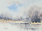 HILLSBOROUGH LAKE IN FEBRUARY by Sandra Maze UWS at Ross's Online Art Auctions