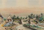 THE OLD STONE BRIDGE by English School at Ross's Online Art Auctions