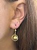 VICTORIAN 9CT GOLD LOVERS KNOT EARRINGS at Ross's Online Art Auctions