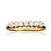 9CT GOLD SEVEN STONE DIAMOND RING at Ross's Online Art Auctions