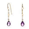 ART DECO 9CT GOLD AMETHYST & PEARL EARRINGS at Ross's Online Art Auctions