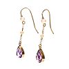 ART DECO 9CT GOLD AMETHYST & PEARL EARRINGS at Ross's Online Art Auctions