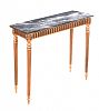 VINTAGE MARBLE TOP CONSOLE TABLE at Ross's Online Art Auctions