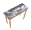 VINTAGE MARBLE TOP CONSOLE TABLE at Ross's Online Art Auctions