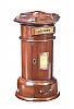ANTIQUE STYLE FRUITWOOD POST BOX at Ross's Online Art Auctions