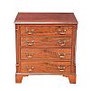 MAHOGANY BACHELOR'S CHEST OF DRAWERS at Ross's Online Art Auctions