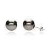 18CT WHITE GOLD TAHITIAN PEARL EARRINGS at Ross's Online Art Auctions