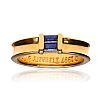 TIFFANY & CO. 18CT GOLD SAPPHIRE BAND at Ross's Online Art Auctions