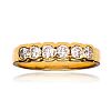 18CT GOLD SIX STONE DIAMOND RING at Ross's Online Art Auctions