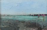 TEAL COLOURED WATERS by Colin Flack at Ross's Online Art Auctions