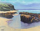 THE ROCKY COAST by Stephen McClean at Ross's Online Art Auctions