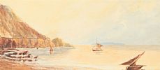 SARK IN THE DISTANCE by English School at Ross's Online Art Auctions