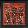 THREE STANDING FIGURES by Rizki at Ross's Online Art Auctions