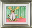 BUNNY & BIRD by Dawn Crothers at Ross's Online Art Auctions