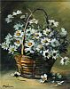 DAISIES IN A BASKET by Marjorie Wilson at Ross's Online Art Auctions