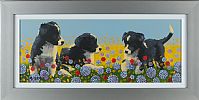 COLLIE PUPS by Ronald Keefer at Ross's Online Art Auctions
