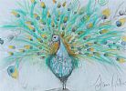 THE FLAMBOYANT PEACOCK by Dawn Crothers at Ross's Online Art Auctions