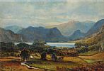 IRISH LANDSCAPE & LOUGH by Ralph Johnson at Ross's Online Art Auctions