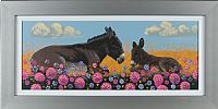 DONKEYS by Ronald Keefer at Ross's Online Art Auctions
