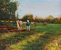 CATTLE GRAZING by Henry McGrane at Ross's Online Art Auctions