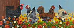 THE HEN HOUSE by Ronald Keefer at Ross's Online Art Auctions